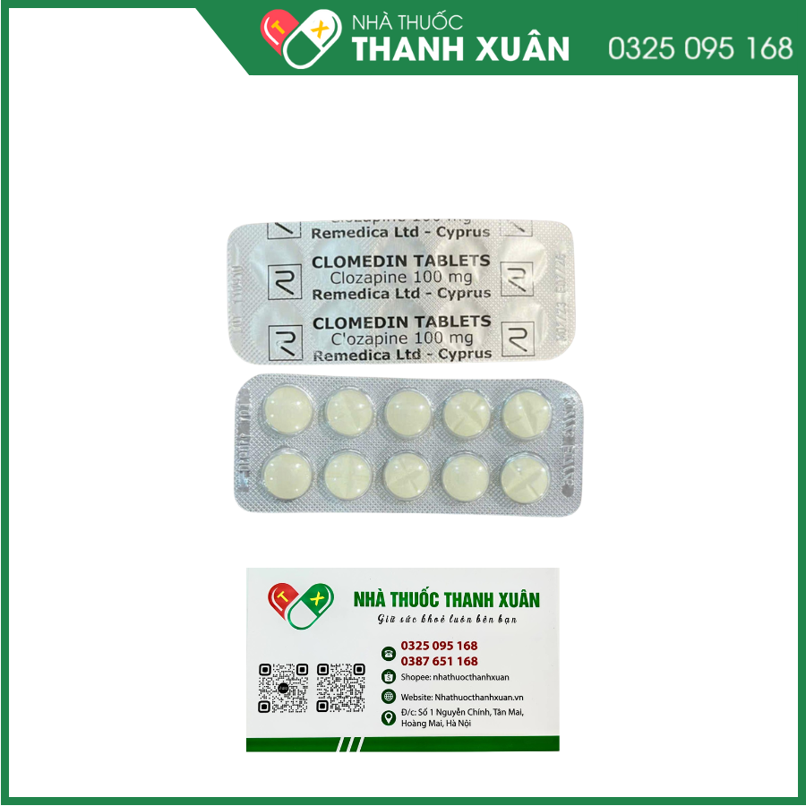 Clomedin Tablets điều trị tâm thần phân liệt kháng trị